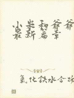 小米和爷爷系列最新篇章