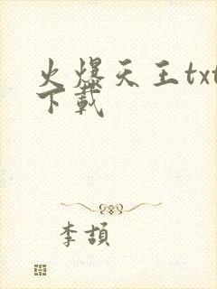 火爆天王txt下载封面