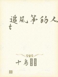 追风筝的人txt封面