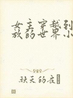 女主穿越到很开放的世界小说