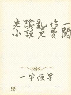 光阴乱作一团的小说免费阅读