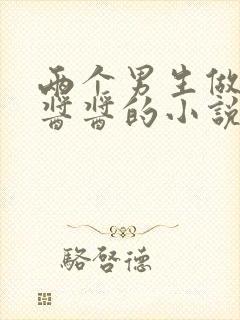 两个男生做酿酿酱酱的小说封面