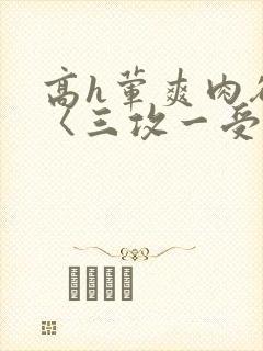 高h荤爽肉欲文〈三攻一受