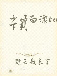 少妇白洁txt下载封面