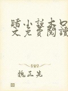 赌小说木口银全文免费阅读笔趣阁