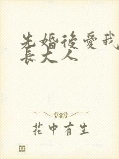 先婚后爱我的市长大人