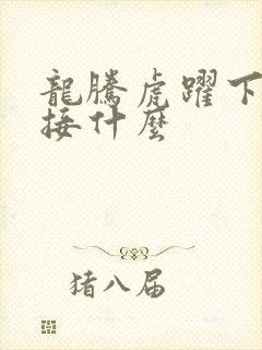 龙腾虎跃下一句接什么