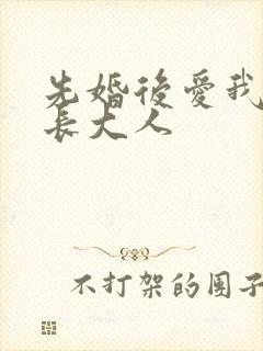 先婚后爱我的市长大人