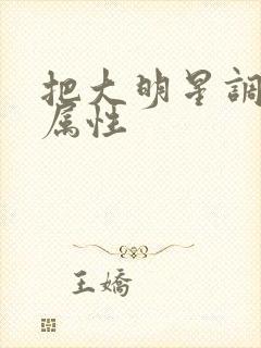 把大明星调成专属性