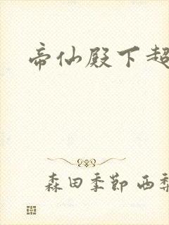 帝仙殿下超冷的封面