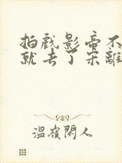 拍戏影帝不小心就去了宋离