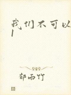 我们不可以1v1封面