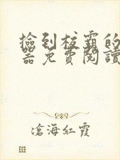 捡到校霸的遥控器免费阅读封面