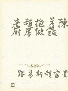 老赵抱着陈婷在厨房做饭