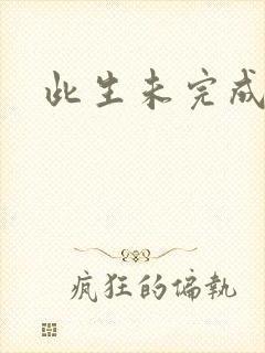 此生未完成