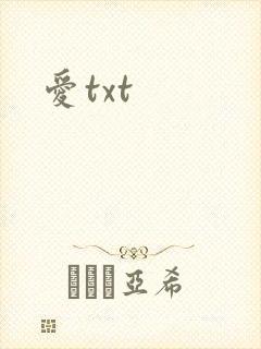 爱txt封面