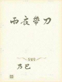 雨夜带刀封面
