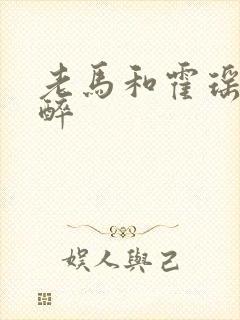 老马和霍瑶瑶喝醉