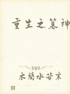 重生之篡神