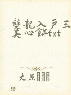 双龙入户三人行夹心饼txt封面