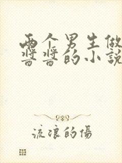 两个男生做酿酿酱酱的小说封面