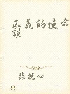 正义的使命 小说