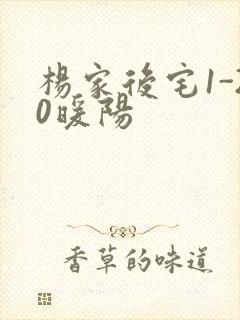 杨家后宅1-20暖阳封面