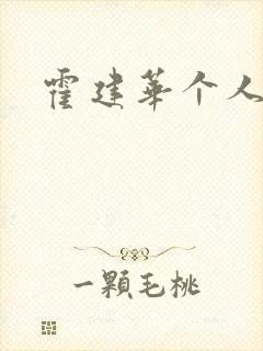 霍建华个人简历