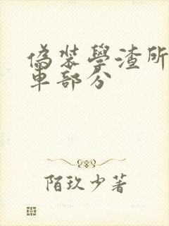 伪装学渣所有开车部分