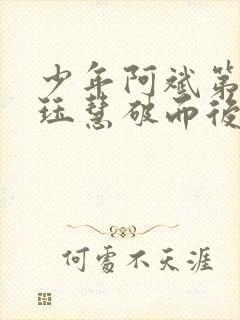 少年阿斌第二部珏慧破而后立