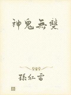 神鬼无双封面