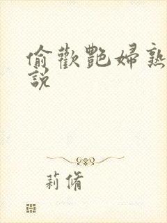 偷欢艳妇熟女小说封面