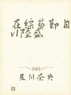 在综艺节目里1v1陆盛