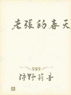 老张的春天封面
