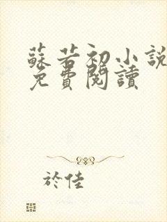 苏若初小说全文免费阅读