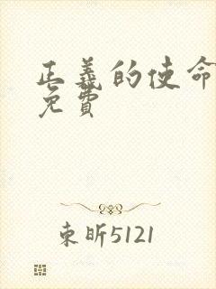 正义的使命全文免费封面