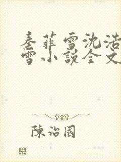 秦菲雪沈浩秦菲雪小说全文免费阅读求书