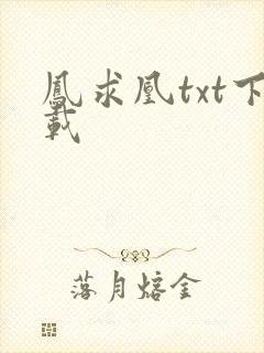 凤求凰txt下载