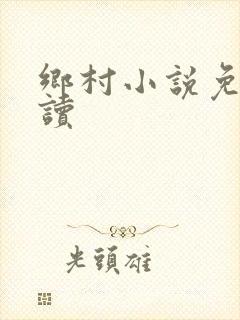 乡村小说免费阅读封面