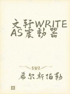 文轩WRITEAS震动器封面