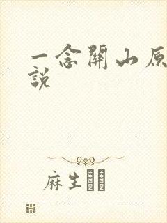 一念关山原著小说