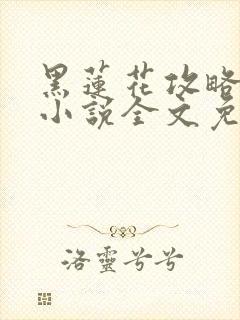 黑莲花攻略手册小说全文免费阅读笔趣阁