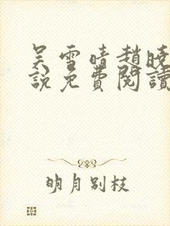 吴雪晴赵晓东小说免费阅读