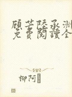 顾芒陆承洲小说免费阅读全文免费阅读下载