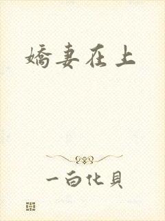 娇妻在上封面
