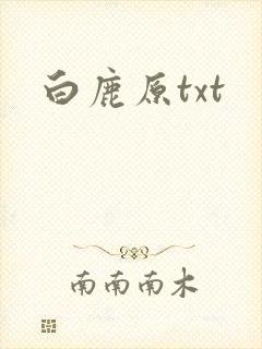 白鹿原txt