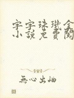 字字珠玑金银花小说免费阅读封面