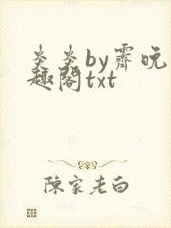 炎炎by霁晚笔趣阁txt