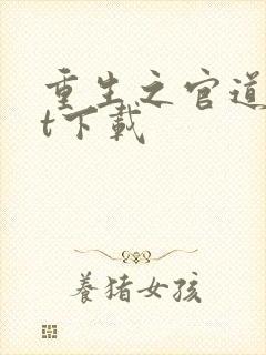 重生之官道txt下载