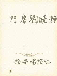 门房刘晓静封面